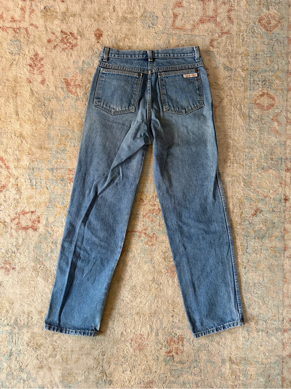 Calvin Klein Light Blue Denim Jeans with Branded Button - Picture 8 of 9